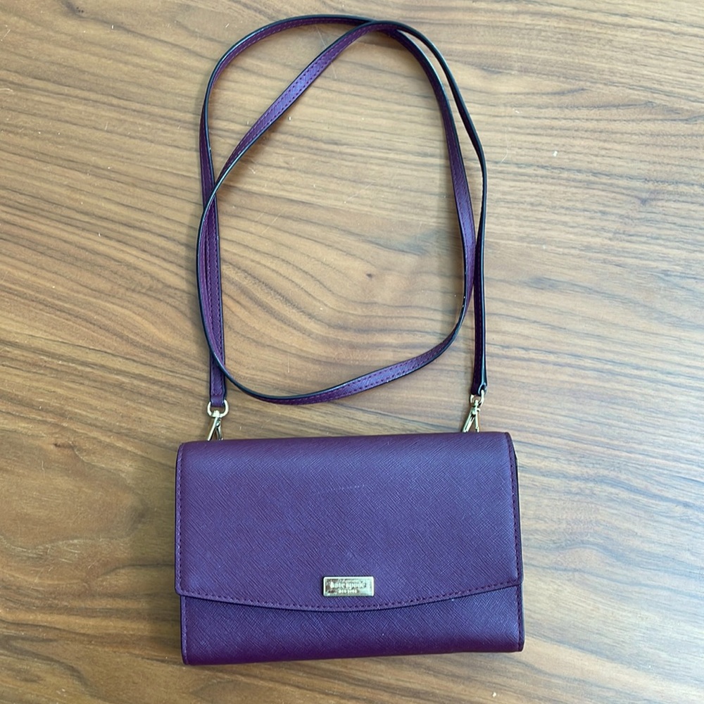Kate Spade leather crossbody wallet purse